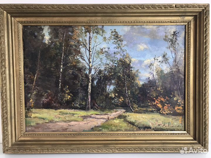 Картина Радимова Т.П. холст масло старинная