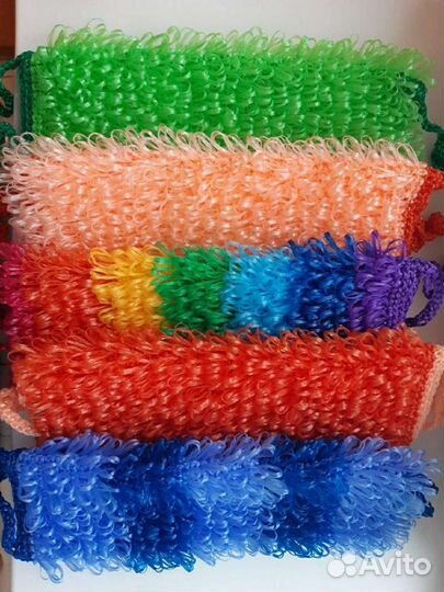 Мочалки ручной вязки