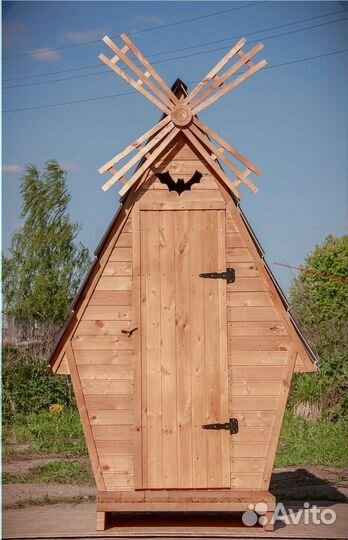Уличный туалет деревянный JWL464