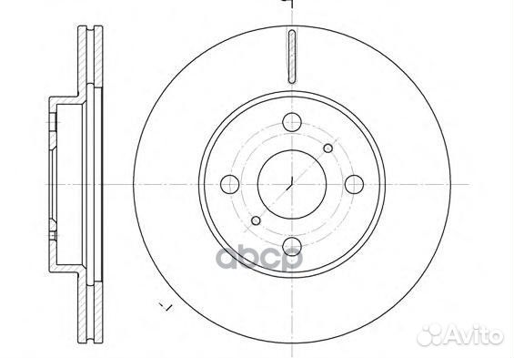 6635.10 диск тормозной передний Toyota Yaris a