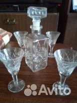 Набор хрустальные штоф+ рюмки