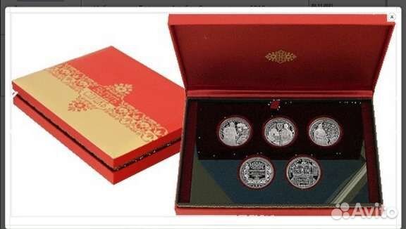 Набор монет Слуцкие Пояса - Беларусь 5 монет