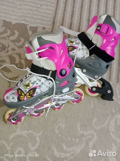 Роликовые коньки детские раздвижные