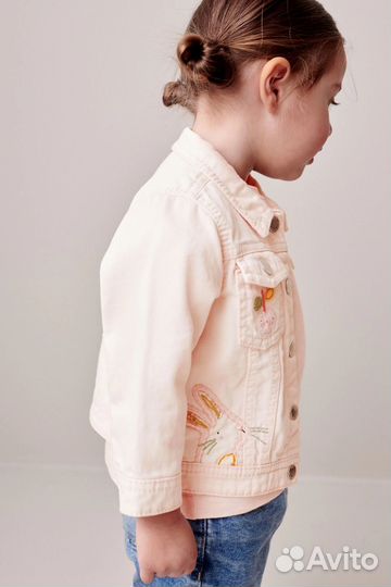 Куртка джинсовая для девочки next 104 116