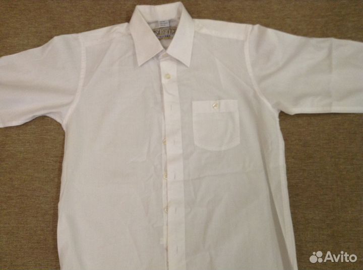 Белая рубашка 134-140