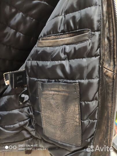 Кожаная куртка снежная королева новая