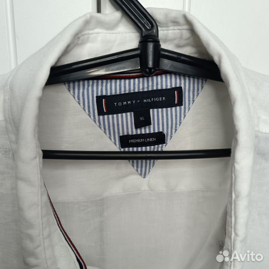 Лëн 100% Рубашка Tommy hilfiger