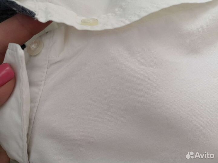 Рубашкм H&M рост 128 белая