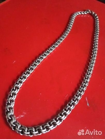 Мужская серебряная цепь