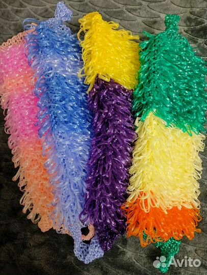 Мочалки ручной работы с ручками