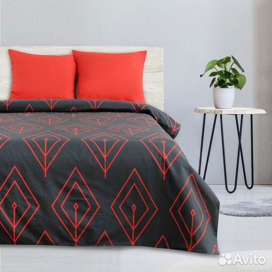 Постельное бельё 'Этель' 1,5 сп. Коралловый лепест