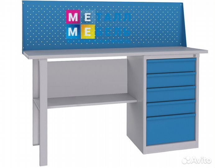 Верстак металлический 180см