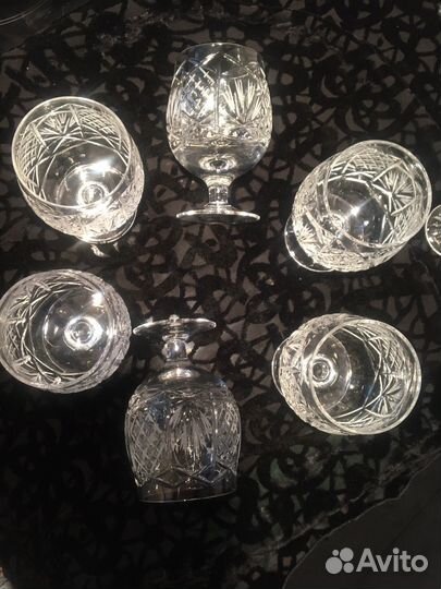 Рюмки 6шт, хрусталь