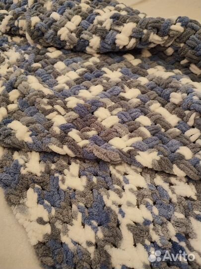 Плед детский вязаный ручная работа