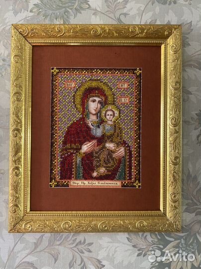 Икона бисером Смоленская