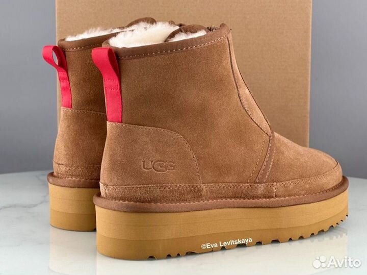 Угги Ugg Neumel Platform Zip Chestnut