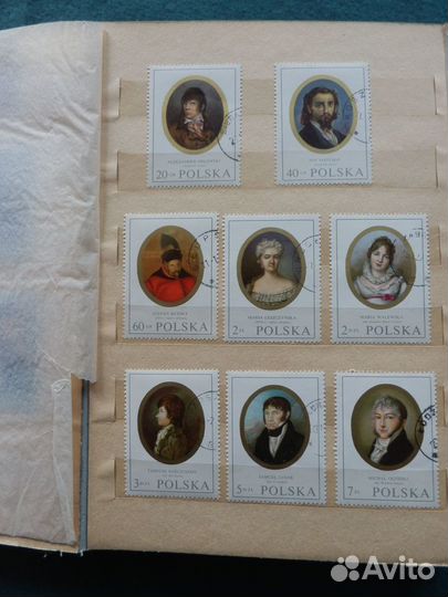 Марки почтовые живопись соц страны 1967- 1972 г