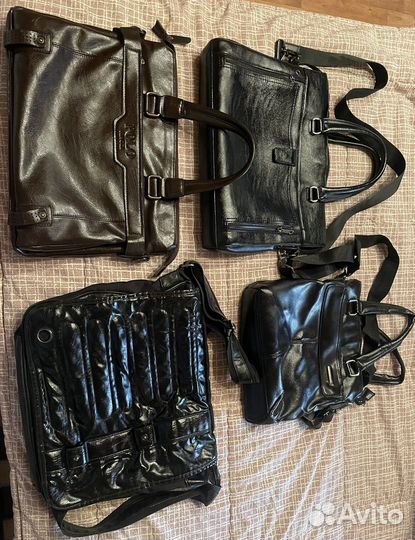 Сумка мужская натуральная кожа бу