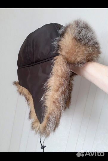 Мужская шапка-ушанка 55-59р