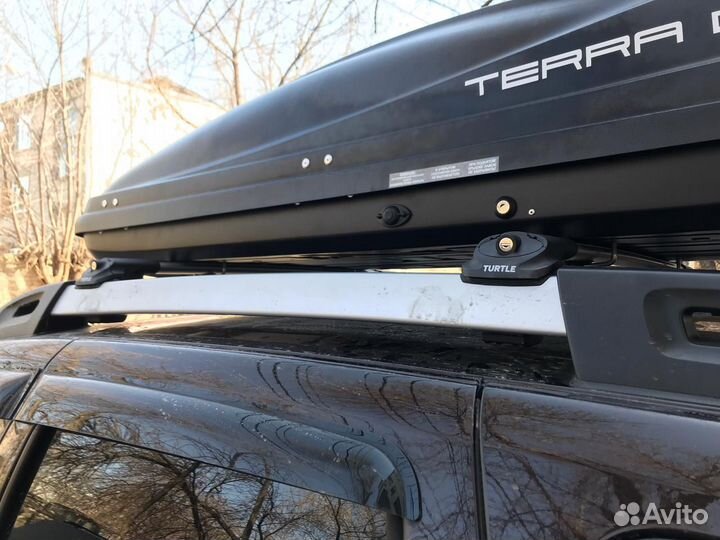 Багажник на крышу Рено Дастер бесшумный Turtle