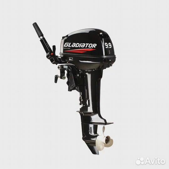 Мотор Gladiator 9,9+Лодка Rib Навигатор 370R