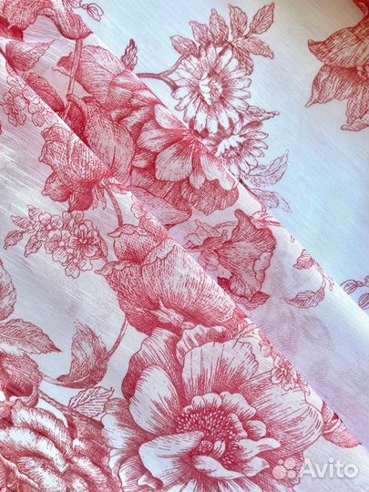 Тюль с принтом