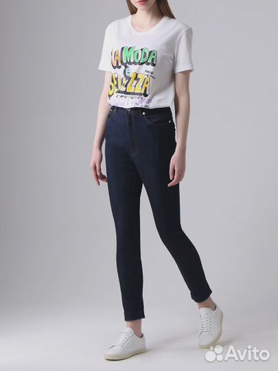 Футболка хлопковая с принтом Dolce & Gabbana