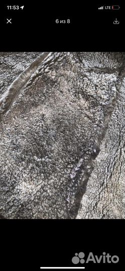 Дубленка натуральный мех, шапка, перчатки набором