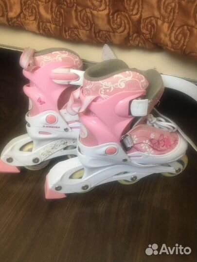 Роликовые коньки детские раздвижные 26