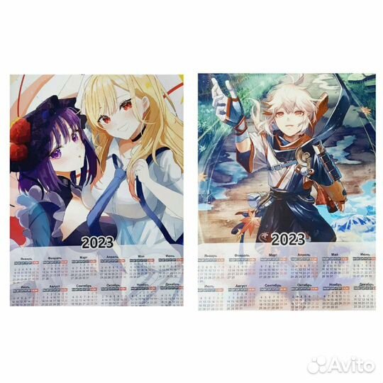 Плакаты постеры календари аниме к-рор геншин