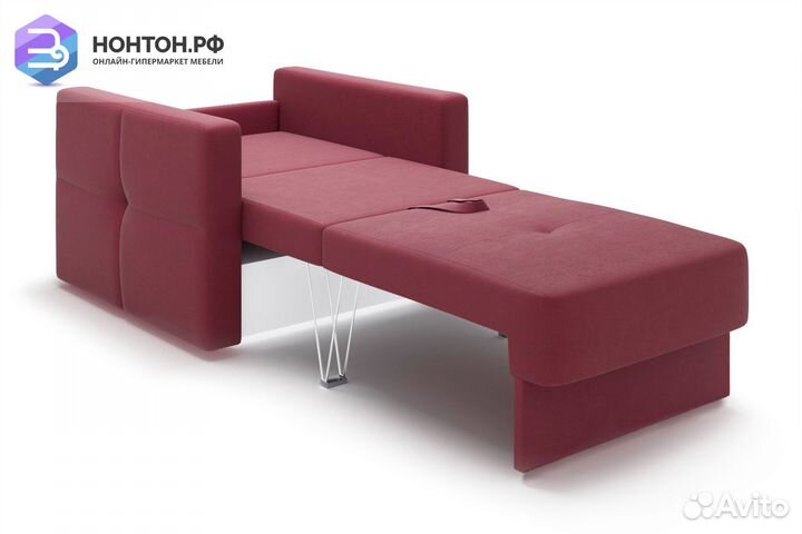 Кресло еврокнижка Вита бордовое