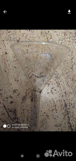 Воронка стеклянная лабораторная