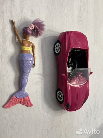 Барби русалка и машина для барби