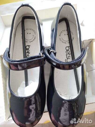 Туфли новые 31/32р, кожа, со ступинатором