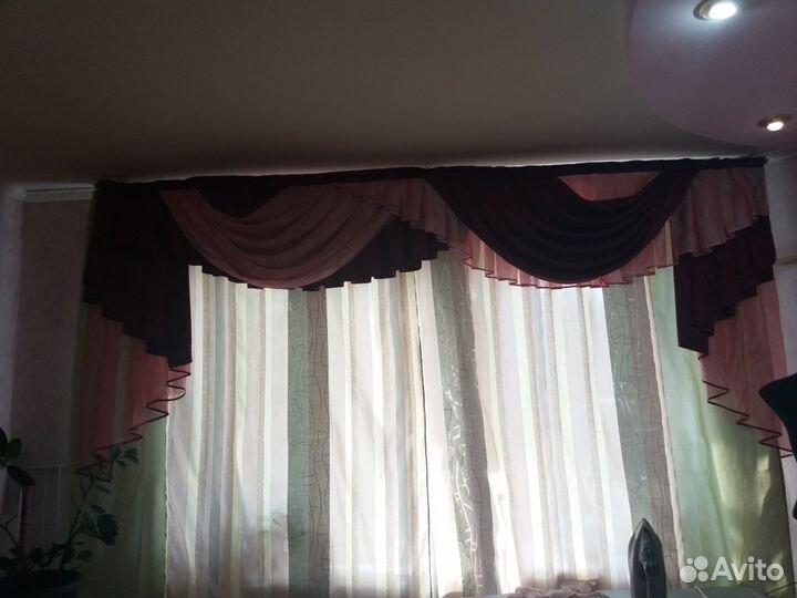Комплект занавесок с ламбрекеном