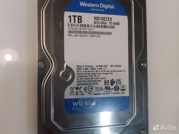 Жесткий диск HDD 1Tb, 500 gb