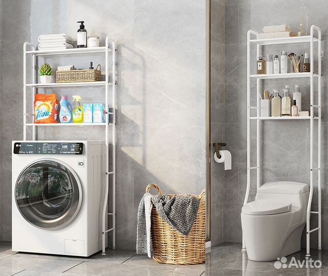 Полка стеллаж для ванной комнаты