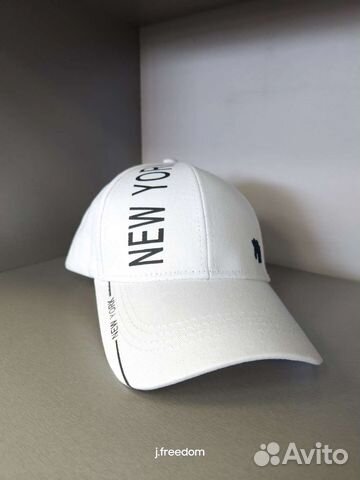 Кепка бейсболка NY белая