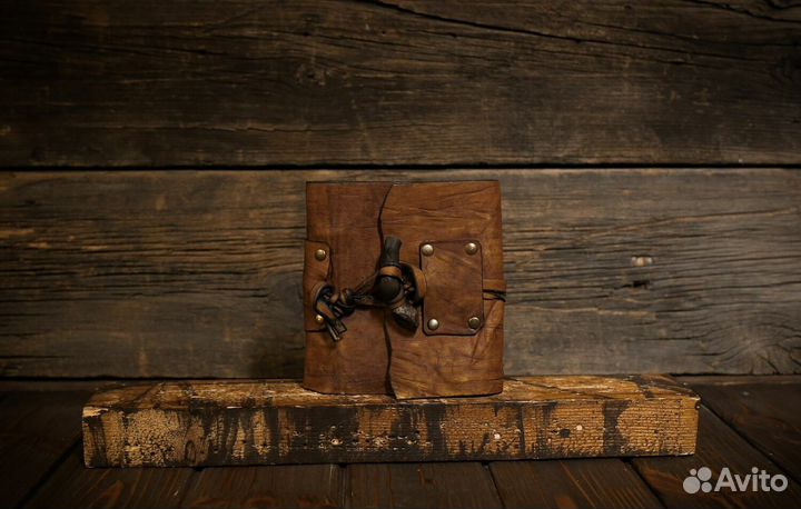 Блокнот А6 состаренная кожа