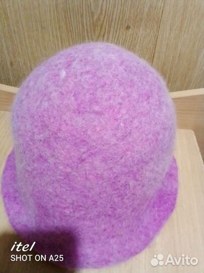 Шляпа женская валяная из шерсти мериноса