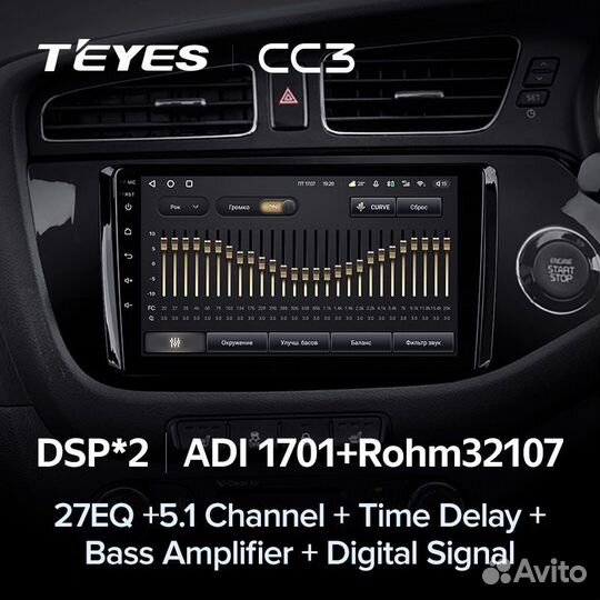 Магнитола Teyes CC3 3/32 Kia Ceed 2 JD