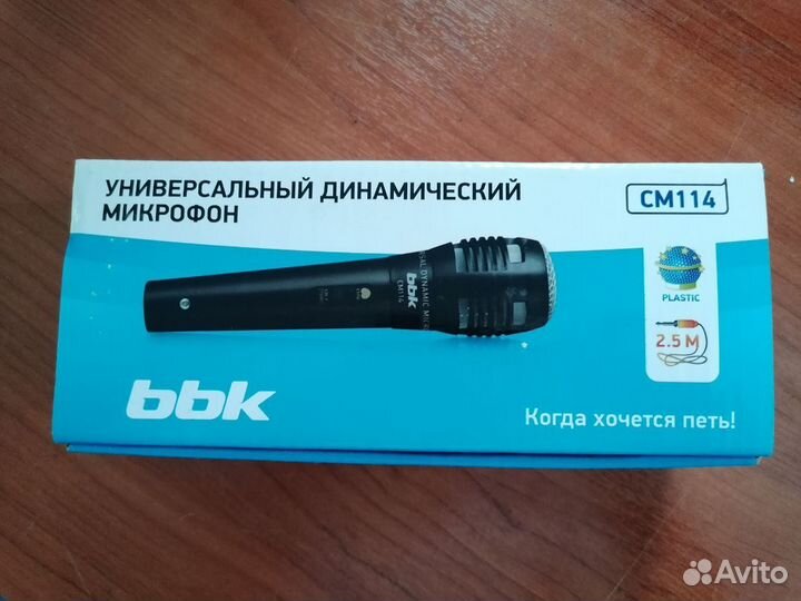Микрофон BBK CM114 черный
