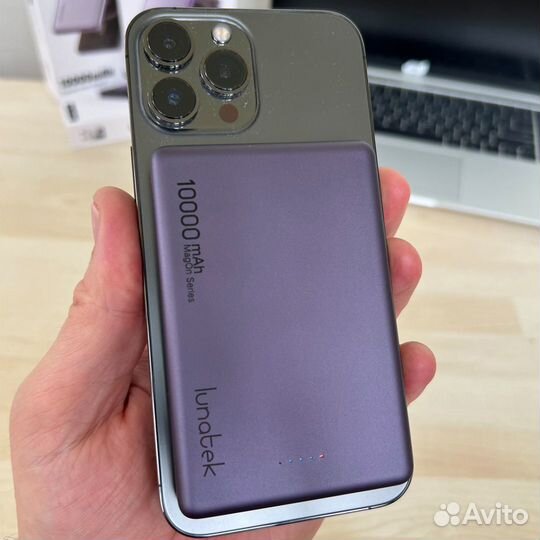 Повербанк 10000 mAh тонкий с быстрой зарядкой