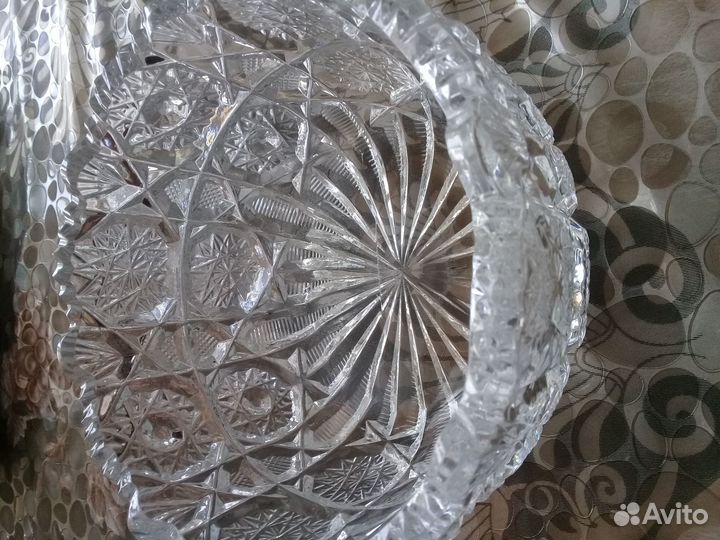 Конфетница ладья ваза хрусталь