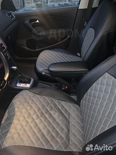 Чехлы модельные из хко кожи фольксваген поло