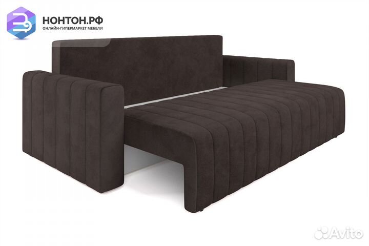 Диван еврокнижка Лондон коричневый