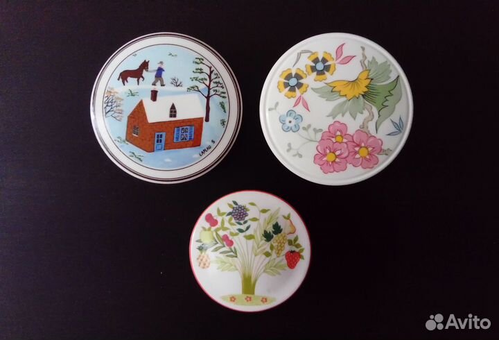 Шкатулки Villeroy&Boch фарфор винтаж