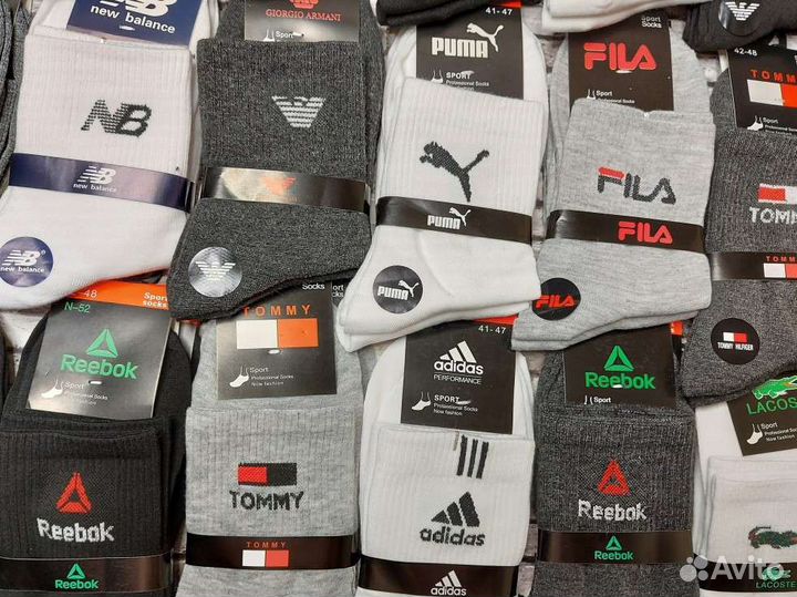 Носки Nike Adidas Puma Reebok