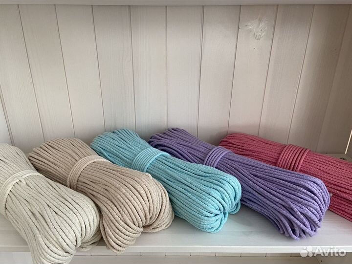 Шнур хлопковый с сердечником для шитья корзин