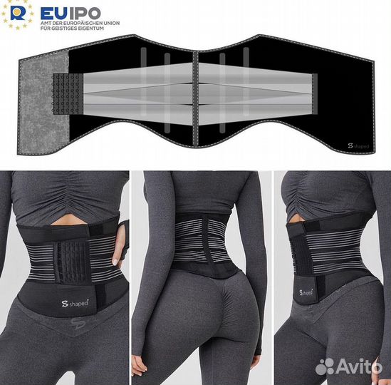 Анатомический пояс/корсет для тренировок